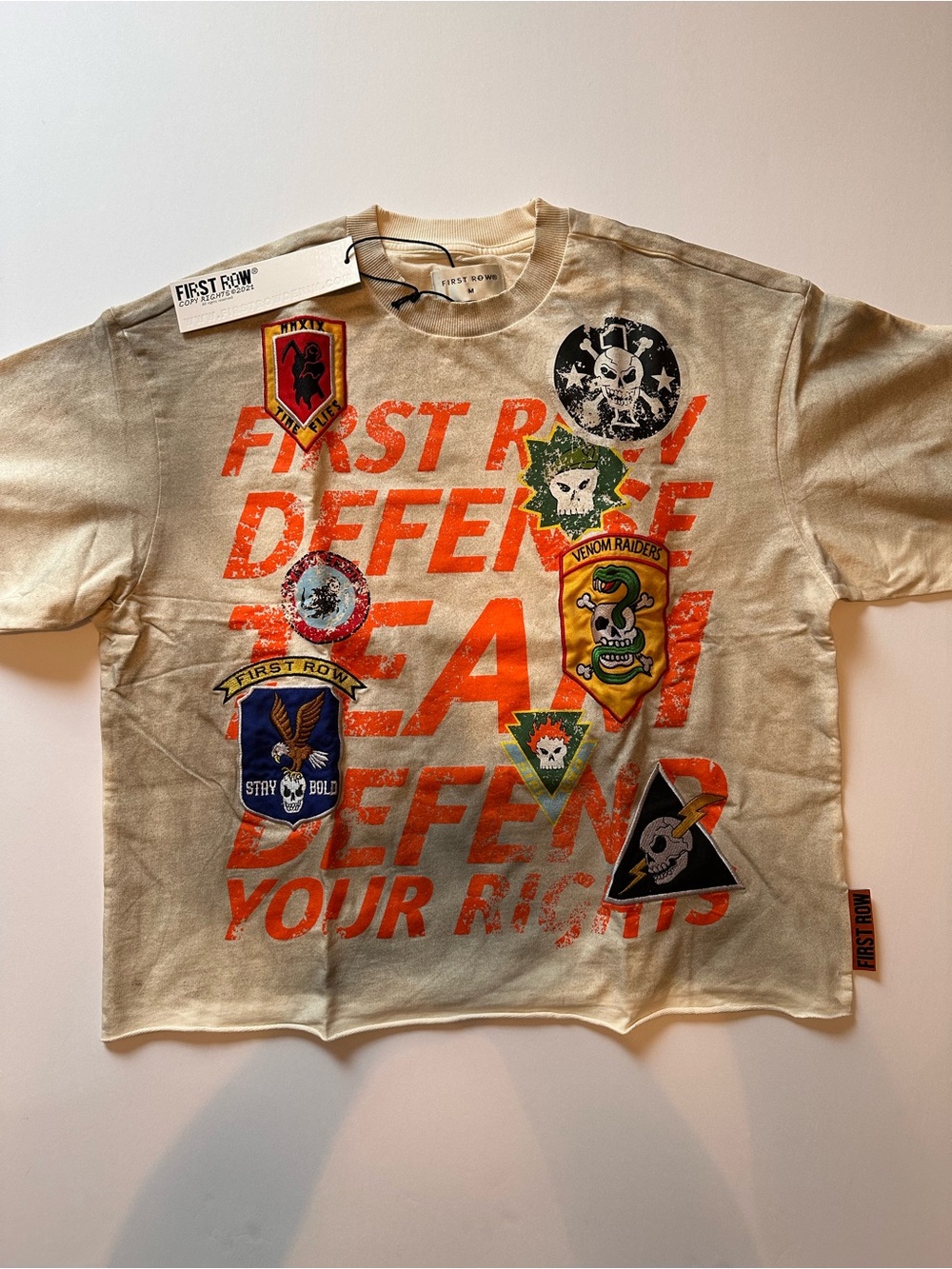 First Row Graphic Patch Tee
